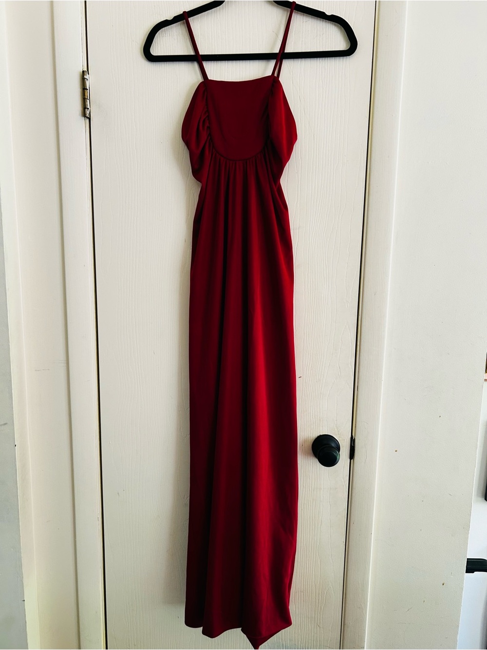 VTG 70s Handmade Disco Grecian Goddess Maxi Slinky Disco Dress XS